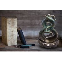 Oco Life Handcrafted Ceramic Infinity Waterfall Burner with Backflow Incense Cones